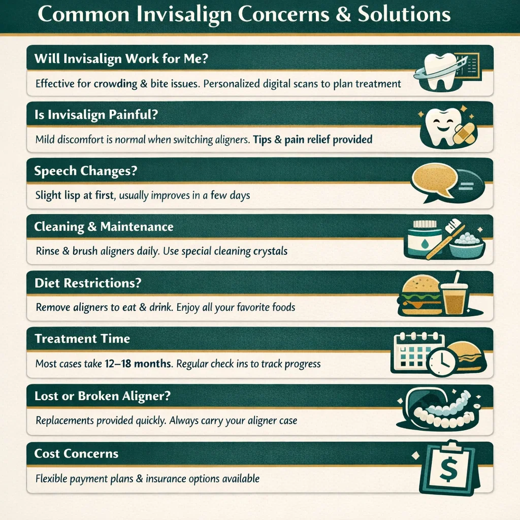common invisalign concerns and solutions